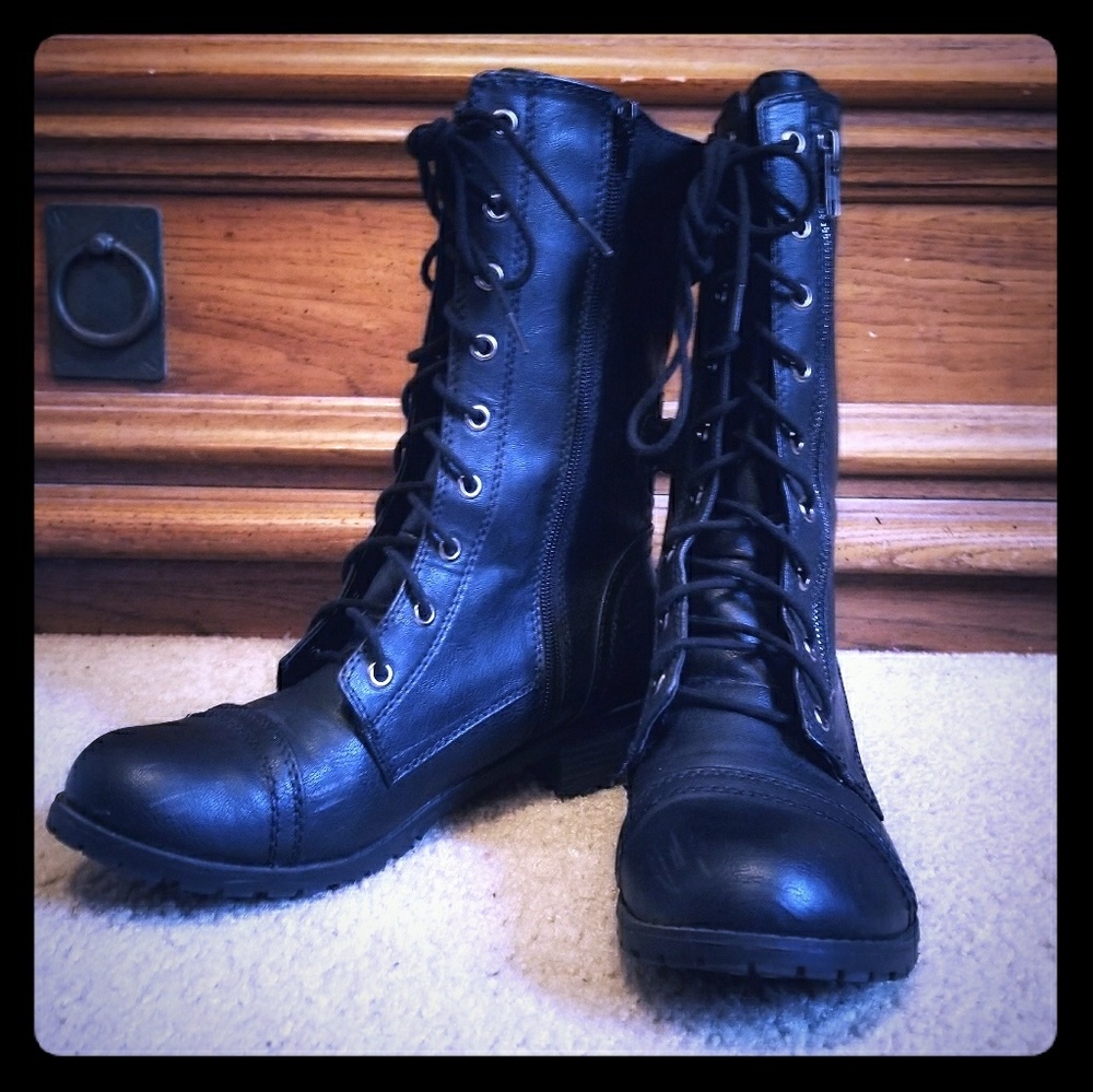 Black Combat Boots